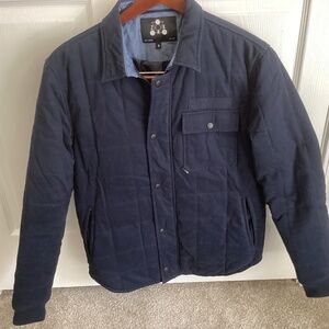 Men’s ZAK LOS ANGELES QUILTED LINED BLUE JACKET SIZE SMALL